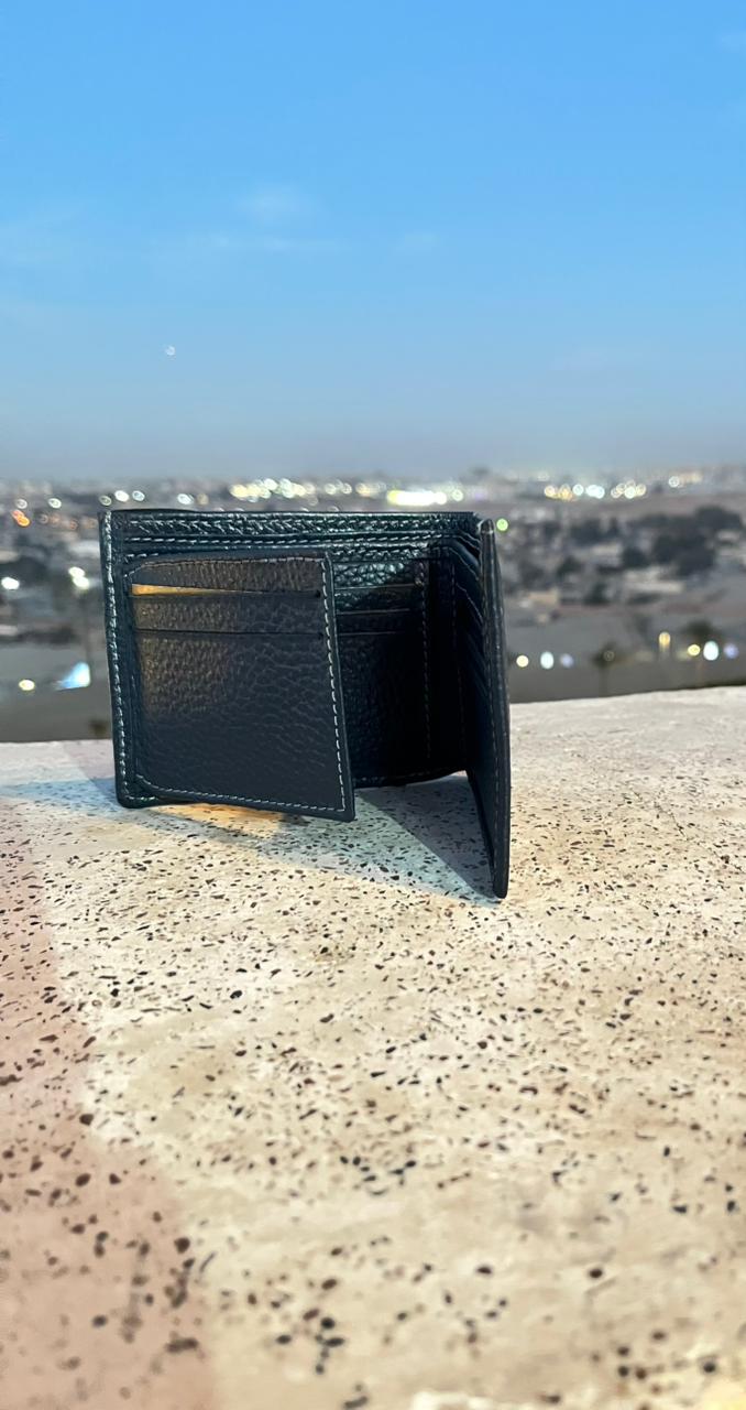 BINOBAGS Classic Men’s Genuine Leather flip Wallet