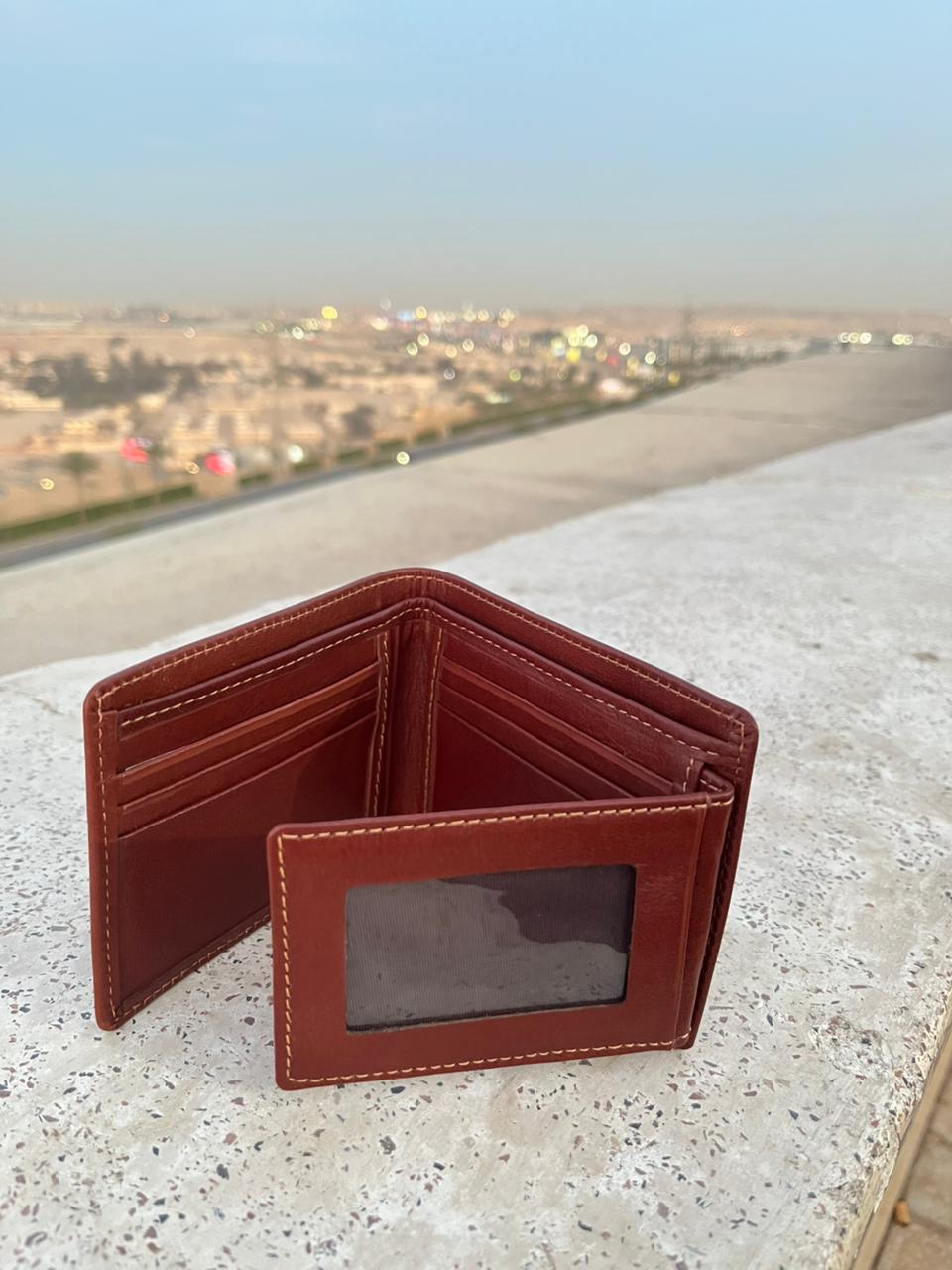 BINOBAGS Classic Men’s Genuine Leather detectable card Wallet