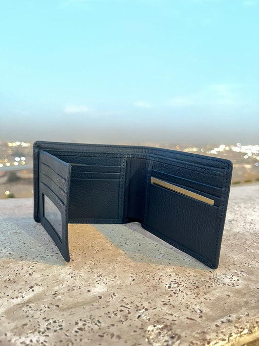 BINOBAGS Classic Men’s Genuine Leather detectable card Wallet