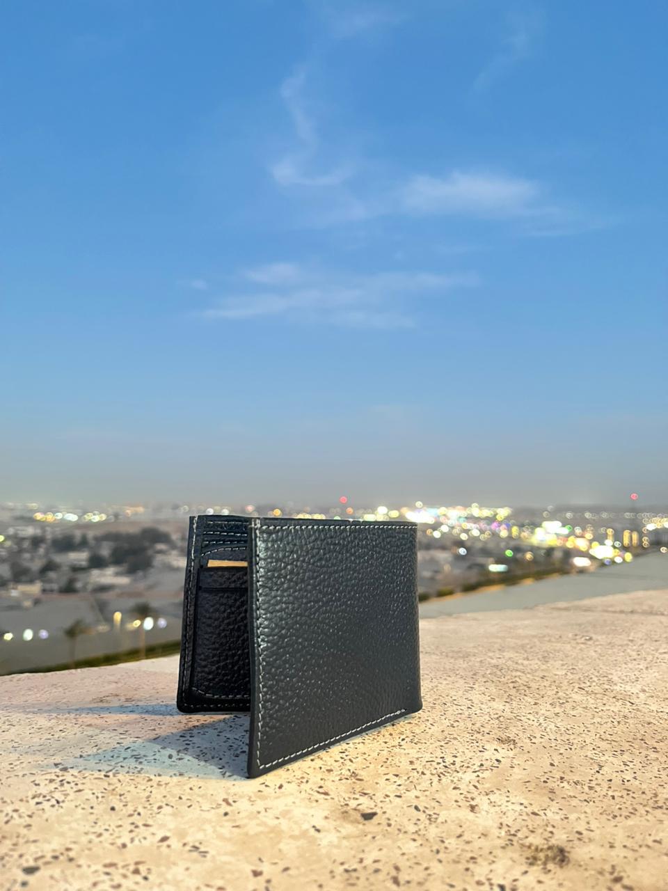 BINOBAGS Classic Men’s Genuine Leather flip Wallet