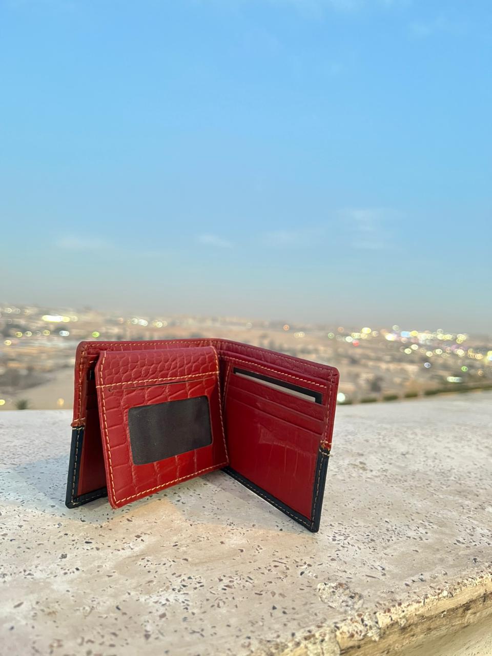 BINOBAGS Classic Men’s Genuine Leather flip Wallet