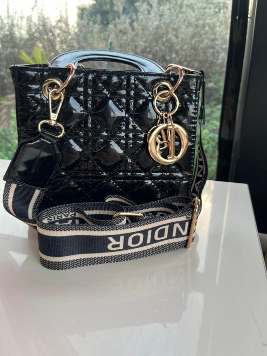 Elegant Mini Handbag with Gold Chain