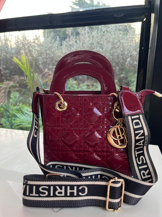 Elegant Mini Handbag with Gold Chain