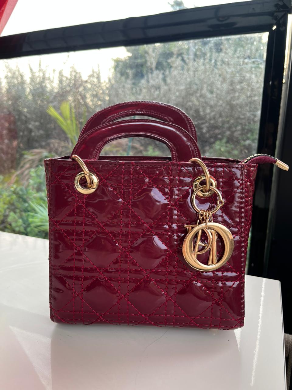 Elegant Mini Handbag with Gold Chain