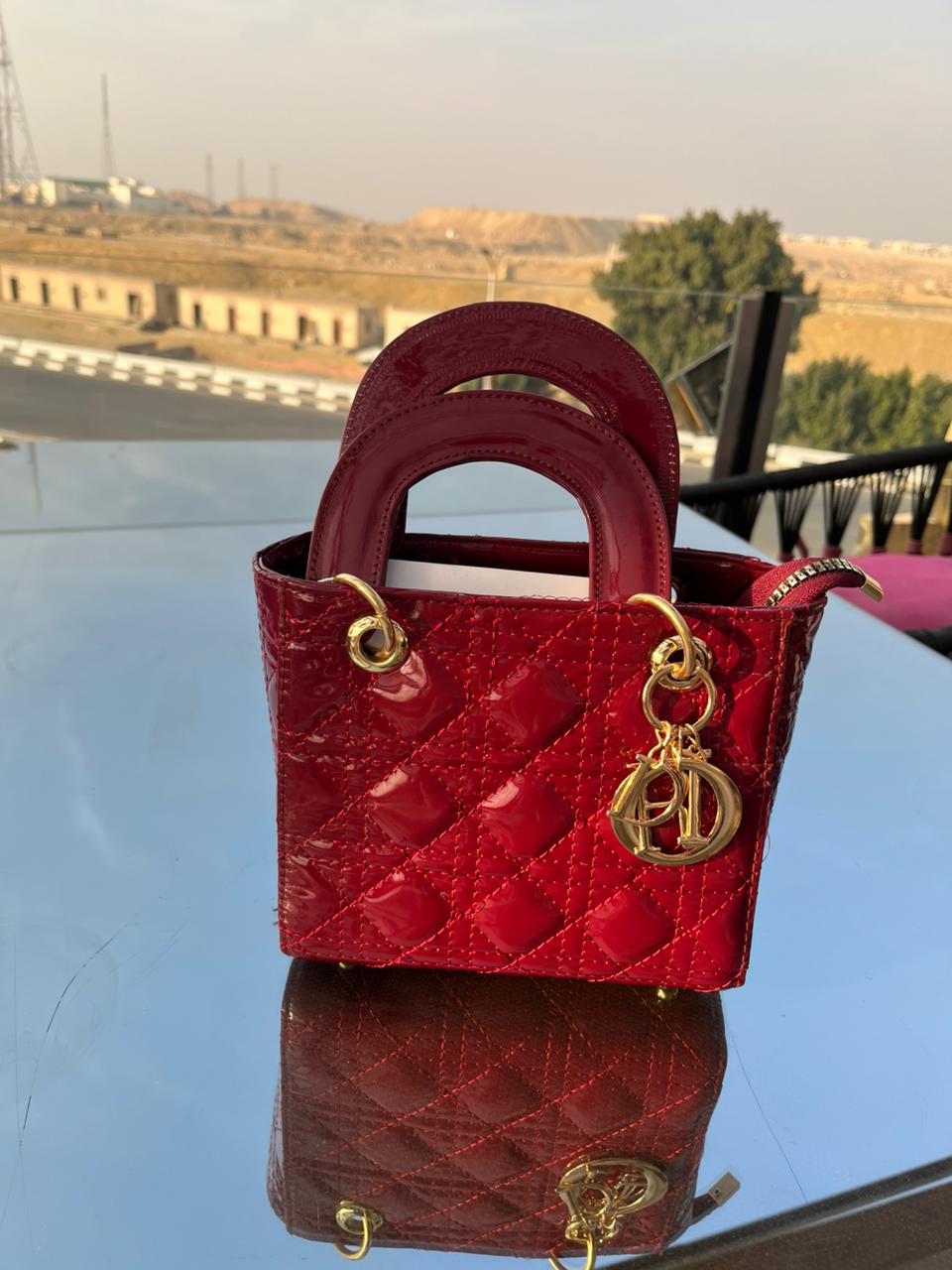 Elegant Mini Handbag with Gold Chain